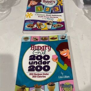 Hungry Girl Cookbook Set – “1-2-3” & “200 Under 200” by Lisa Lillien